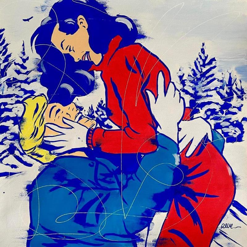 Painting Courchevel by Revel | Painting Pop-art Sport Nature Life style Acrylic Posca