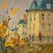 Peinture Montmartre  par Jmara Tatiana | Tableau Figuratif Paysages Urbain Architecture Huile