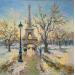 Painting Paris... ha nevado by Jmara Tatiana | Painting Figurative Oil