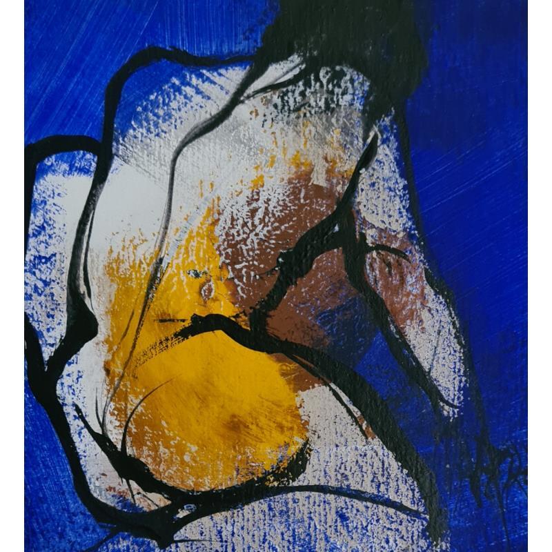 Painting Soleil 2 by Chaperon Martine | Painting Figurative Nude Acrylic