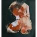 Painting Noir désir 2 by Chaperon Martine | Painting Figurative Nude Acrylic