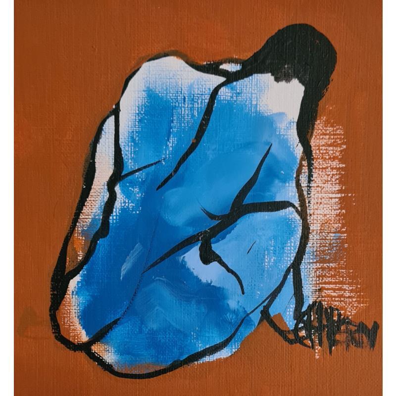 Painting Mon refuge 2 by Chaperon Martine | Painting Figurative Acrylic Nude