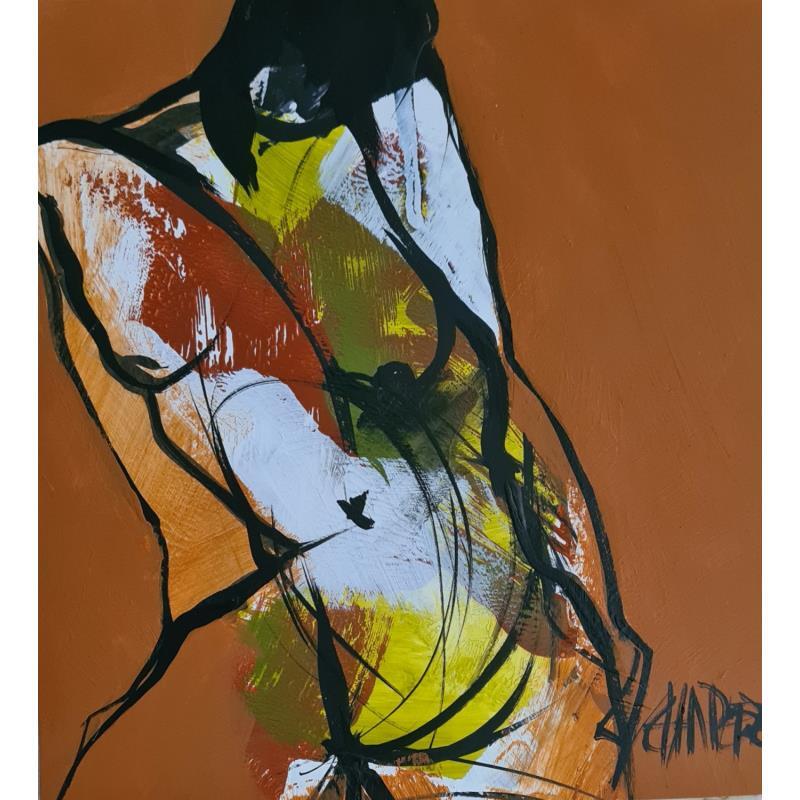 Painting Histoire de vie 18 by Chaperon Martine | Painting Figurative Nude Acrylic