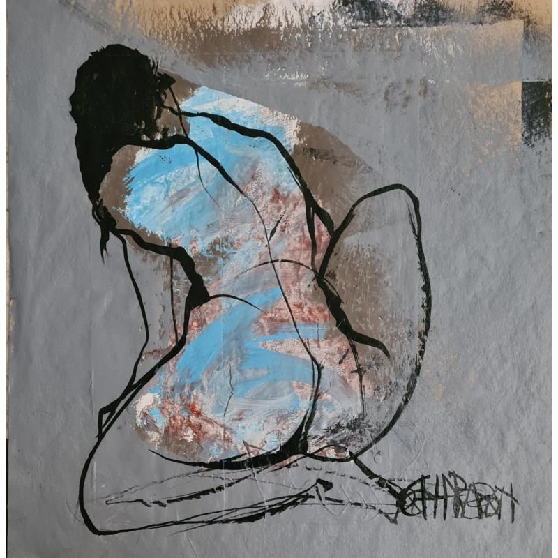 Painting Tabac 3 by Chaperon Martine | Painting Figurative Acrylic Nude