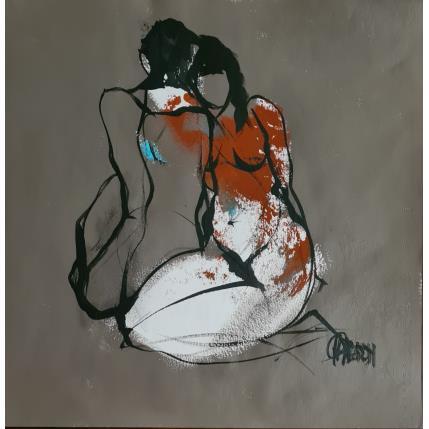 Painting Amour 4 by Chaperon Martine | Painting Figurative Acrylic Nude