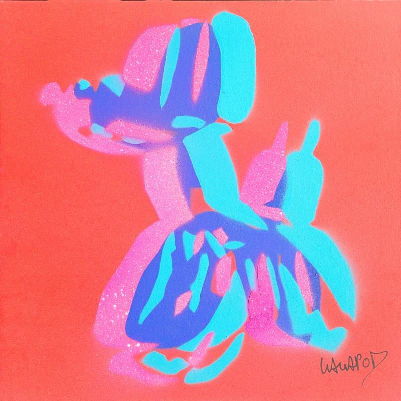 Painting Multi koons rouge by Wawapod | Painting Pop-art Pop icons Acrylic Posca