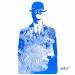 Painting David Magritte Bleu  by Wawapod | Painting Pop-art Pop icons Acrylic Posca