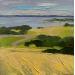 Peinture Les blés par Clavel Pier-Marion | Tableau Impressionnisme Paysages Bois Huile