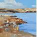 Peinture Au Nord le lac par Clavel Pier-Marion | Tableau Impressionnisme Paysages Bois Huile