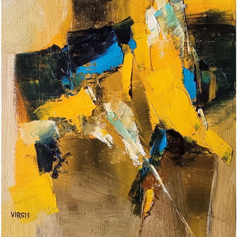 Painting Yellow by Virgis | Painting Abstract Oil Minimalist