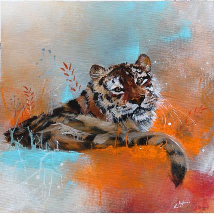 ▷ Tableau en acrylique avec un tigre à faire soi même