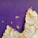 Gemälde Route céleste von Gaussen Sylvie | Gemälde Abstrakt Landschaften Öl Blattgold