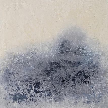 Peinture Libre écume par Gaussen Sylvie | Tableau Abstrait Huile Marine, Paysages