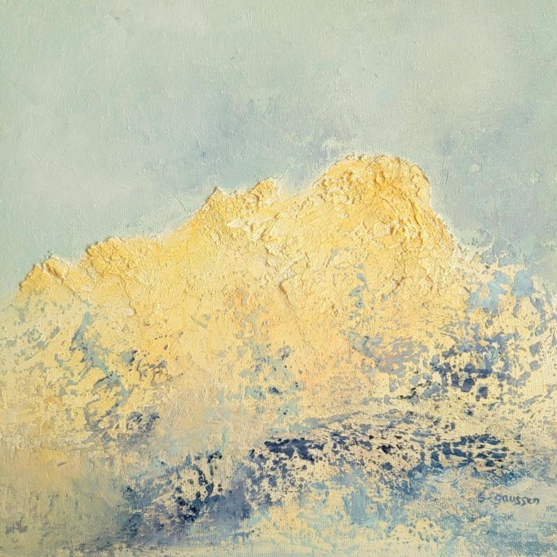 Gemälde Douce nature von Gaussen Sylvie | Gemälde Abstrakt Landschaften Öl