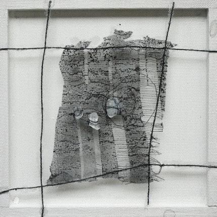 Painting Sans titre by Ziyat Yasmina | Painting Abstract Black & White, Minimalist