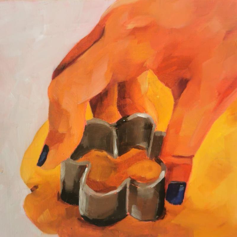 Painting cookie cut no.3 by Ulrich Julia | Painting Figurative Still-life Oil