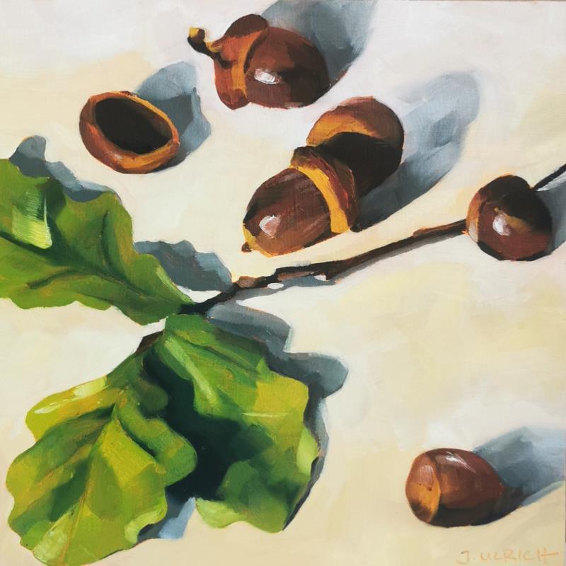 Painting acorns by Ulrich Julia | Painting Figurative Nature Oil