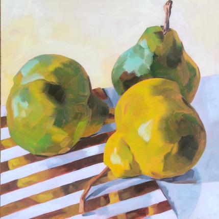 Painting pear beauties by Ulrich Julia | Painting Figurative Oil Still-life