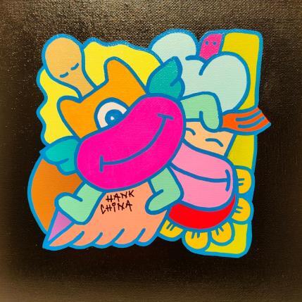 Gemälde Sonic one von Hank China | Gemälde Pop-Art Acryl, Posca Pop-Ikonen