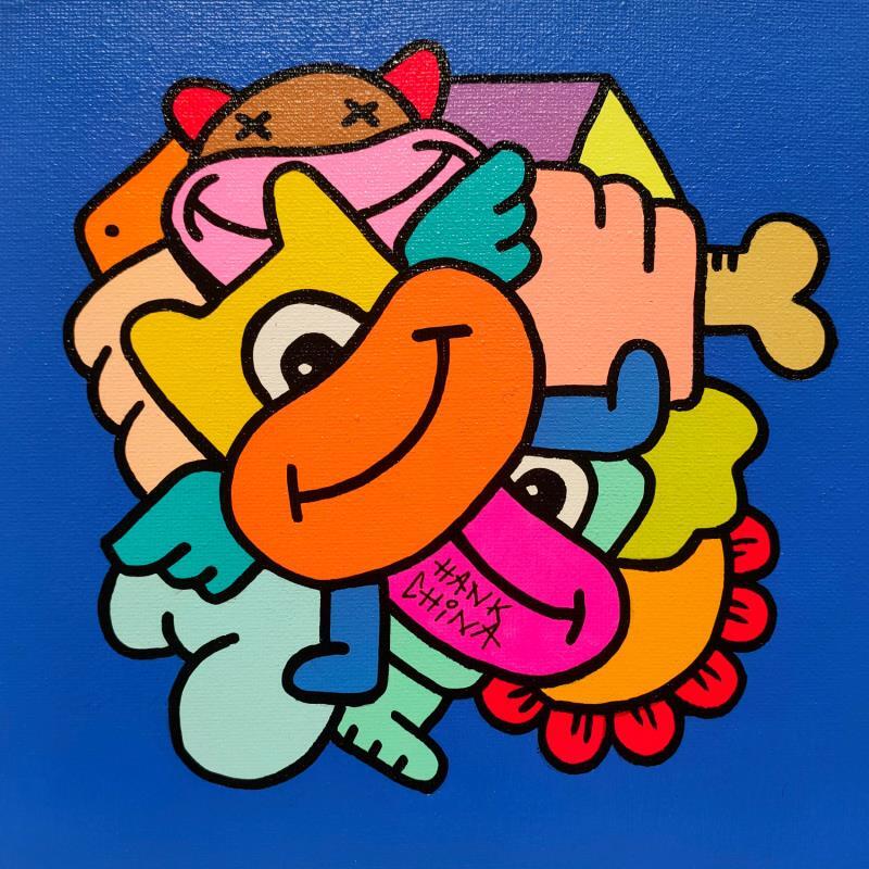 Peinture Sonic five par Hank China | Tableau Pop-art Icones Pop Acrylique Posca