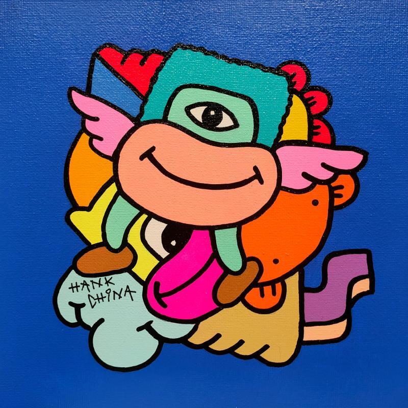 Peinture Sonic six par Hank China | Tableau Pop-art Icones Pop Acrylique Posca