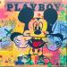 Gemälde Mickey von Kikayou | Gemälde Pop-Art Pop-Ikonen Graffiti Acryl Collage