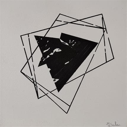 Peinture Clé de voute par Sala Michèle | Tableau Abstrait Acrylique minimaliste