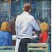 Painting l'Apéro Arrive by Brooksby | Painting Figurative Life style Oil