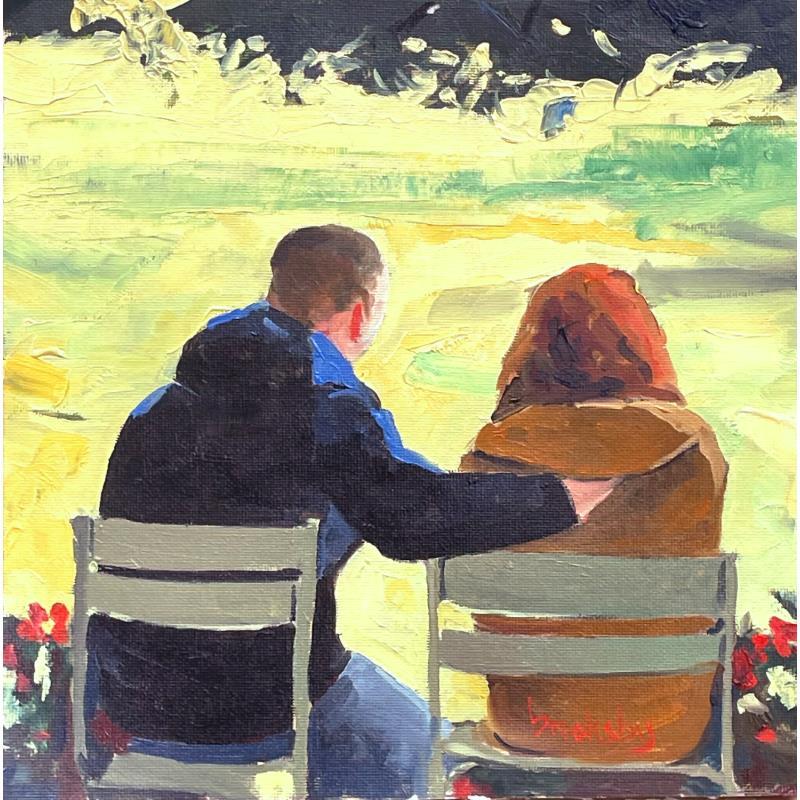 Painting Spring Love by Brooksby | Painting Figurative Oil Pop icons