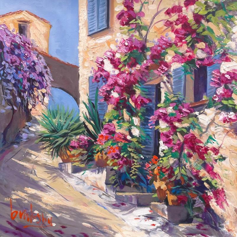 Painting Ruelle de Provence by Brooksby | Painting Figurative Urban Oil