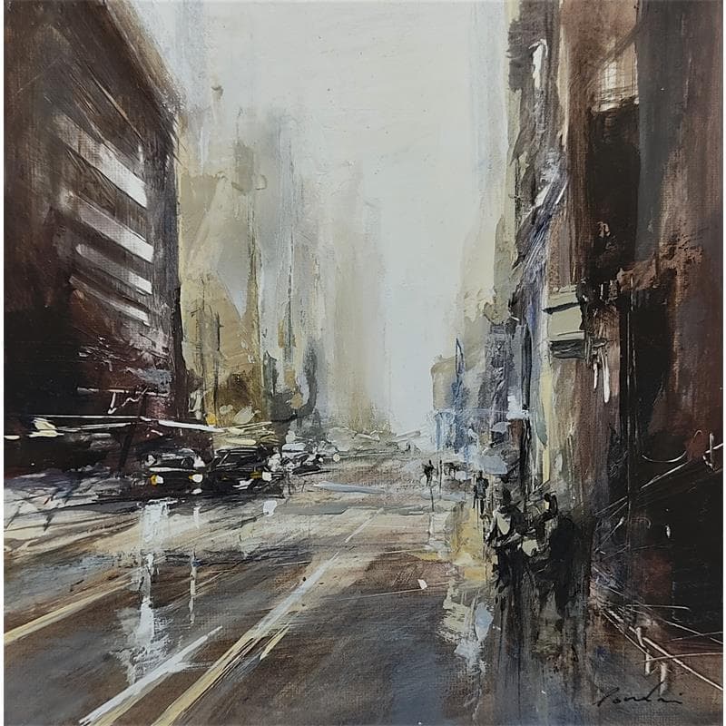 Painting Allegence by Poumelin Richard | Painting Figurative Urban Oil