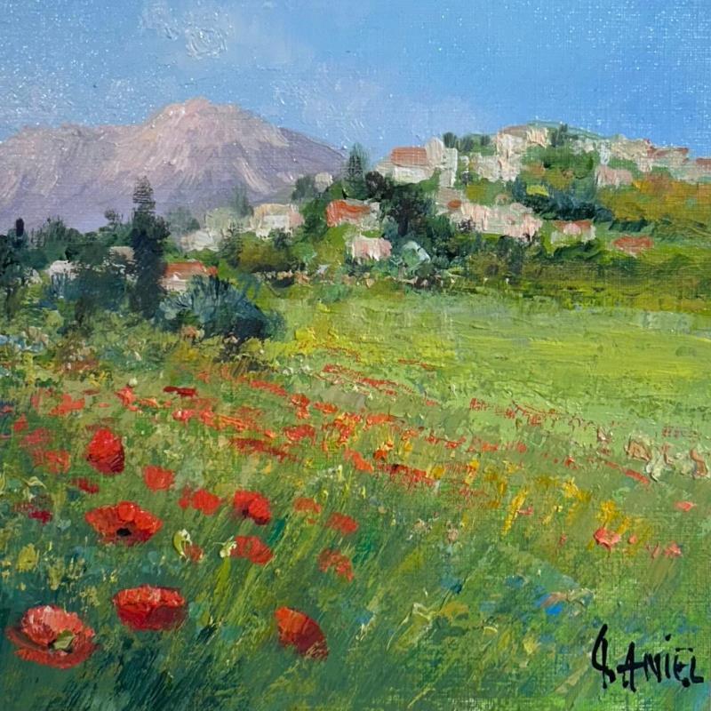 Gemälde Egalières en Provence von Daniel | Gemälde Impressionismus Landschaften Öl