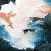 Peinture L'ange flotte dans le vent par Dumontier Nathalie | Tableau Abstrait Minimaliste Huile