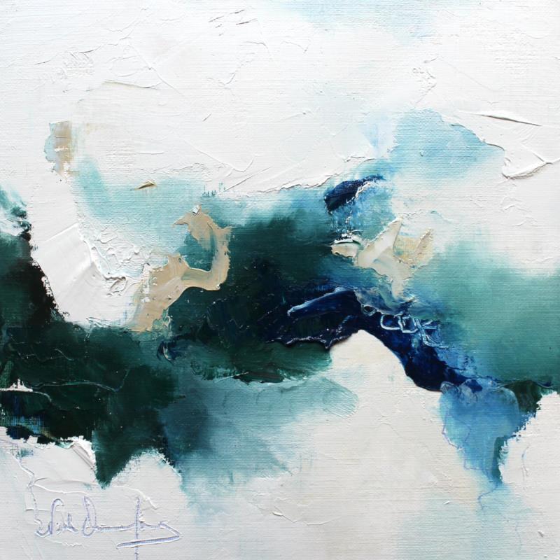 Painting Si mystérieuse nature  by Dumontier Nathalie | Painting Abstract Minimalist Oil
