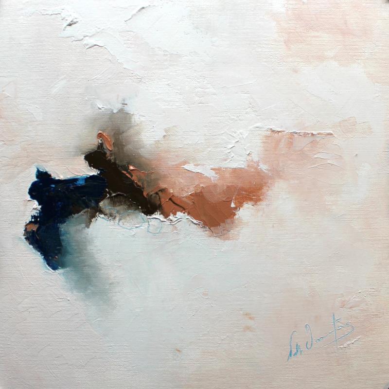 Painting Le siroco carresse mes joues by Dumontier Nathalie | Painting Abstract Oil Minimalist