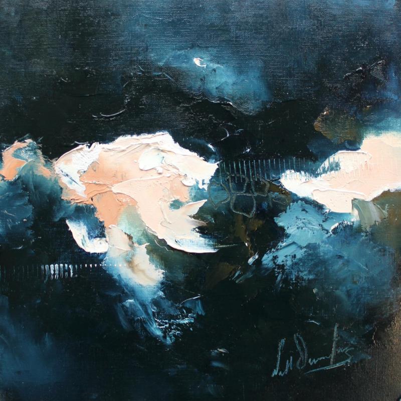 Painting Les anges me protègent by Dumontier Nathalie | Painting Abstract Minimalist Oil