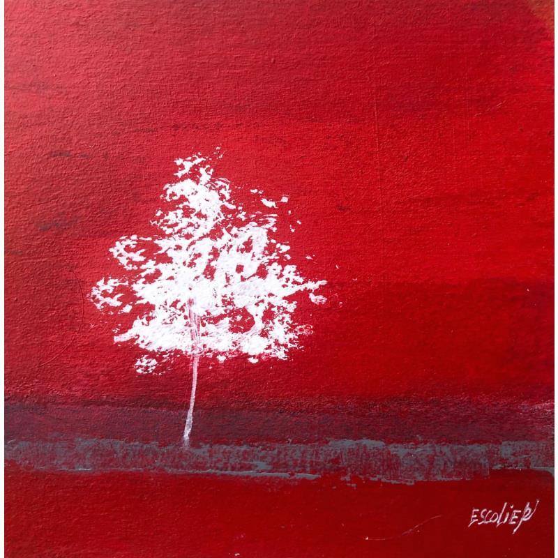 Painting Energie vive by Escolier Odile | Painting Figurative Landscapes Nature Minimalist Acrylic