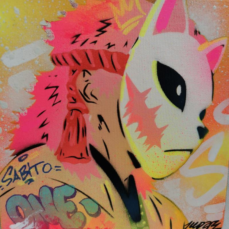 Peinture Sabito par Kedarone | Tableau Pop-art Icones Pop Graffiti Acrylique