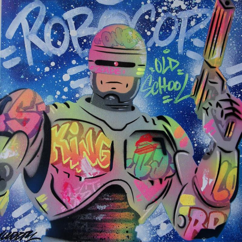 Painting Robocop by Kedarone | Painting Pop-art Acrylic, Graffiti Pop icons