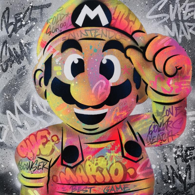 Painting Happy Mario day by Kedarone | Painting Pop-art Acrylic, Graffiti Pop icons