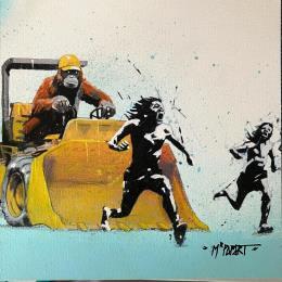 ▷ Peinture Banksy, la rebellion des ballons par Benny Arte