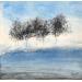 Painting La danse des arbres by Escolier Odile | Painting Figurative Landscapes Nature Minimalist Acrylic
