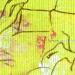 Peinture Papier vert par Sablyne | Tableau Figuratif Portraits Nature Scènes de vie Bois Carton Acrylique Collage Encre Pastel Textile Feuille d'or Upcycling Papier Pigments