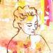 Gemälde Sans toi von Sablyne | Gemälde Art brut Porträt Alltagsszenen Holz Pappe Acryl Collage Tinte Pastell Upcycling Papier Pigmente