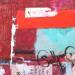 Gemälde Feng Shui von Sablyne | Gemälde Figurativ Porträt Gesellschaft Alltagsszenen Graffiti Holz Pappe Acryl Collage Tinte Pastell Blattgold Upcycling Papier Pigmente