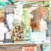 Peinture Eden par Sablyne | Tableau Art Singulier Portraits Société Scènes de vie Graffiti Bois Carton Acrylique Collage Encre Pastel Textile Feuille d'or Upcycling Papier Pigments