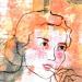Peinture Ether par Sablyne | Tableau Figuratif Portraits Société Scènes de vie Graffiti Bois Carton Acrylique Collage Encre Pastel Feuille d'or Upcycling Papier Pigments