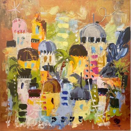 Painting Orientalisme by Bastide d´Izard Armelle | Painting Abstract Acrylic Architecture, Landscapes, Urban
