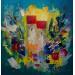 Peinture Joie de vivre à deux par Bastide d´Izard Armelle | Tableau Abstrait Minimaliste Huile Acrylique