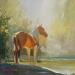 Painting Warm Evening by Bond Tetiana | Painting Realism Animals Oil